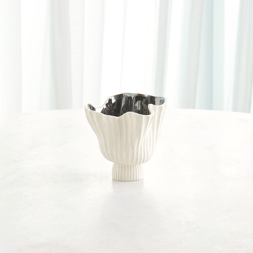 Global Views Folha Footed Vase