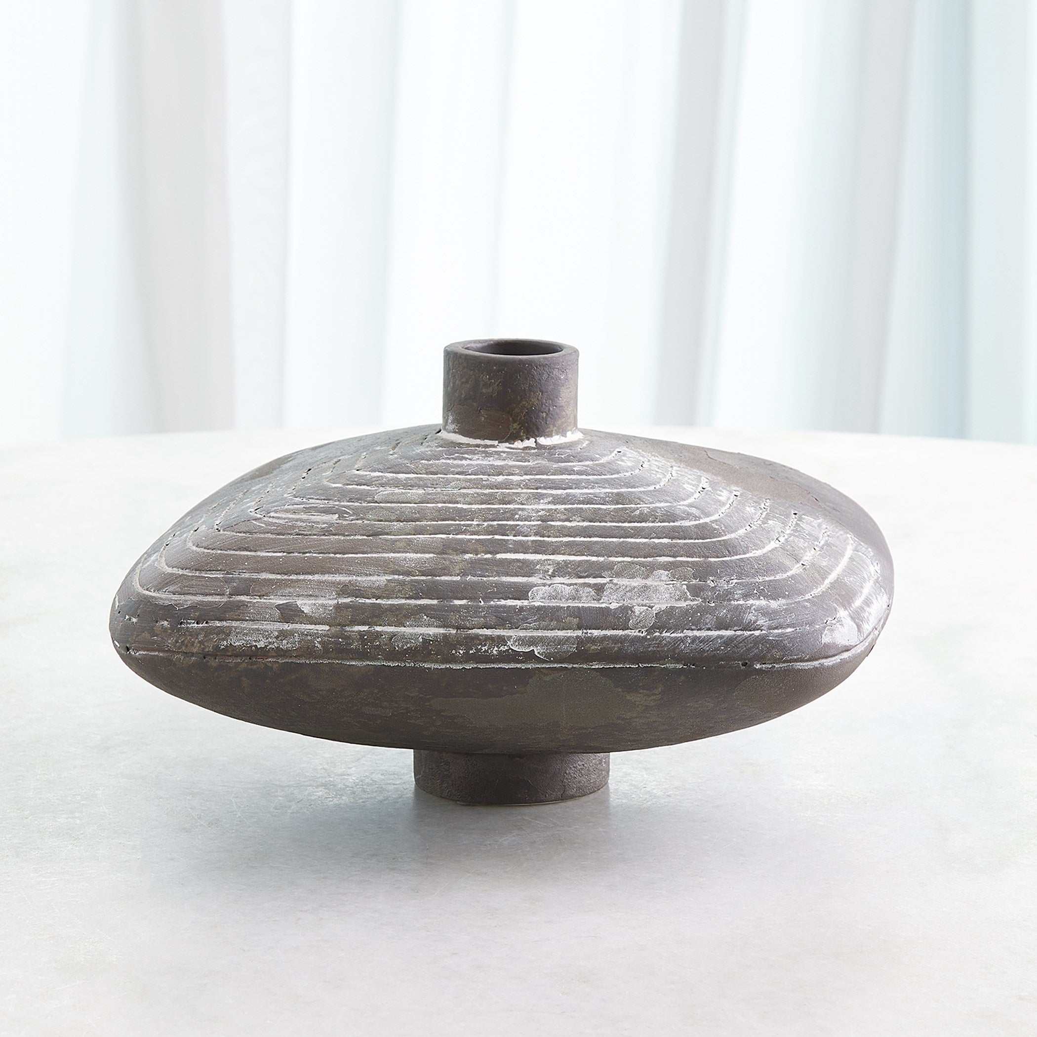 Global Views Lantern Vase Soot