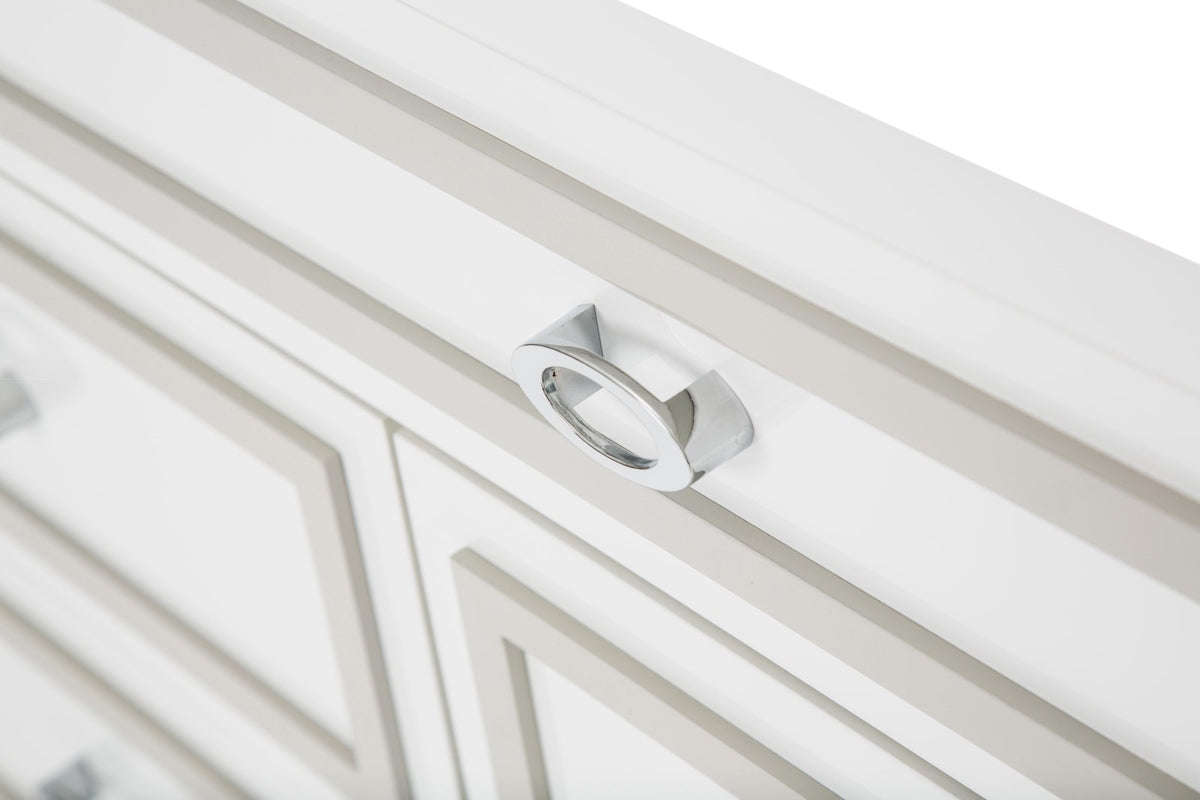Michael Amini Sky Tower Dresser with Mirror - Cloud White