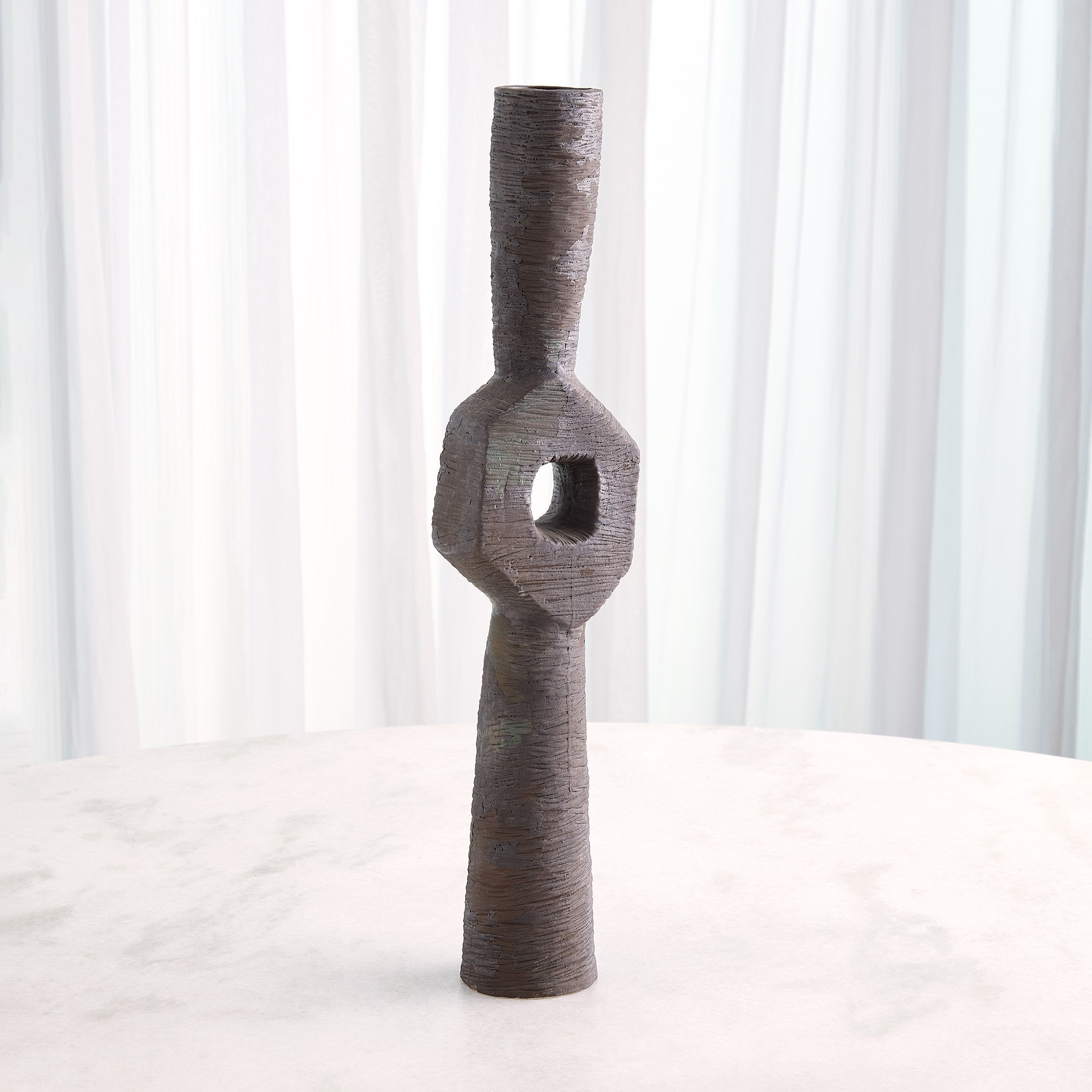 Global Views Ebba Vase Rugged Brown