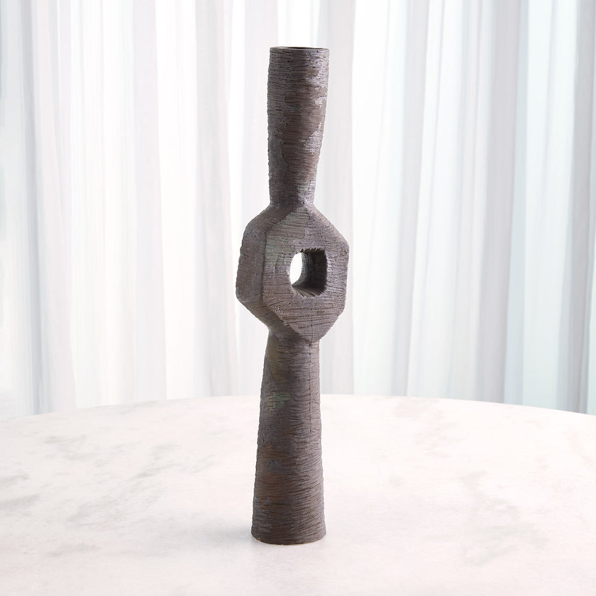 Global Views Ebba Vase Rugged Brown