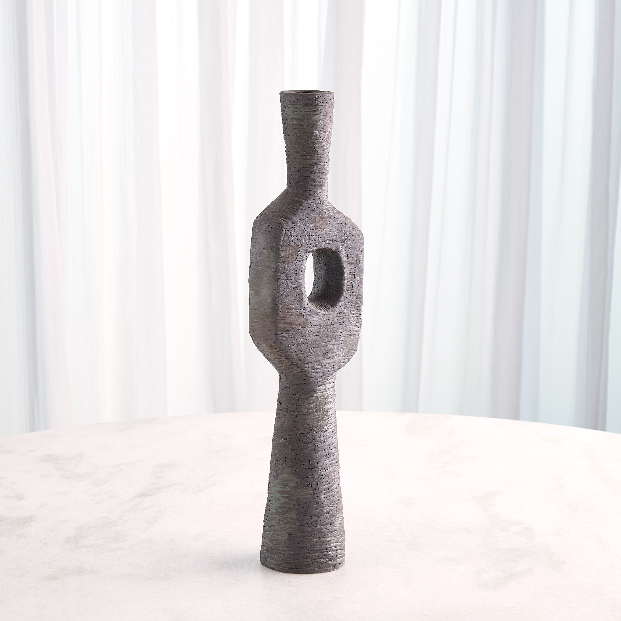 Global Views Ebba Vase Rugged Brown