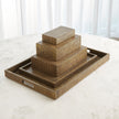Global Views Lames Boxes and Trays Aged Brass