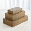 Global Views Lames Boxes and Trays Aged Brass
