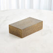 Global Views Lames Boxes and Trays Aged Brass