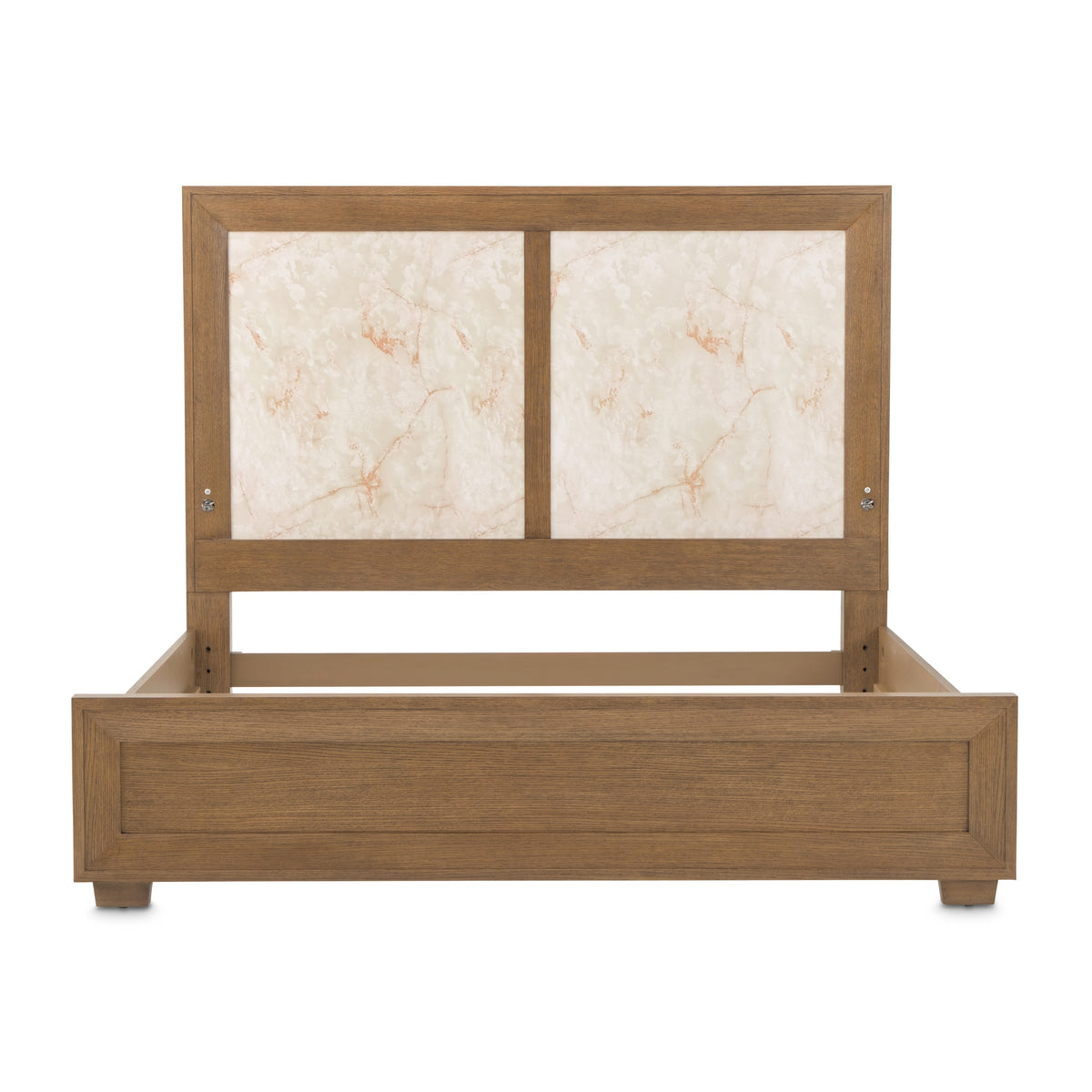 Michael Amini Portrait Panel Bed with LED Lights - Sienna Brown