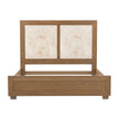 Michael Amini Portrait Panel Bed with LED Lights - Sienna Brown