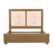 Michael Amini Portrait Panel Bed with LED Lights - Sienna Brown