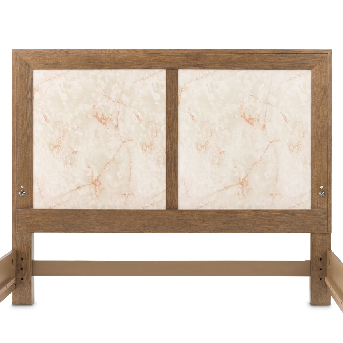 Michael Amini Portrait Panel Bed with LED Lights - Sienna Brown