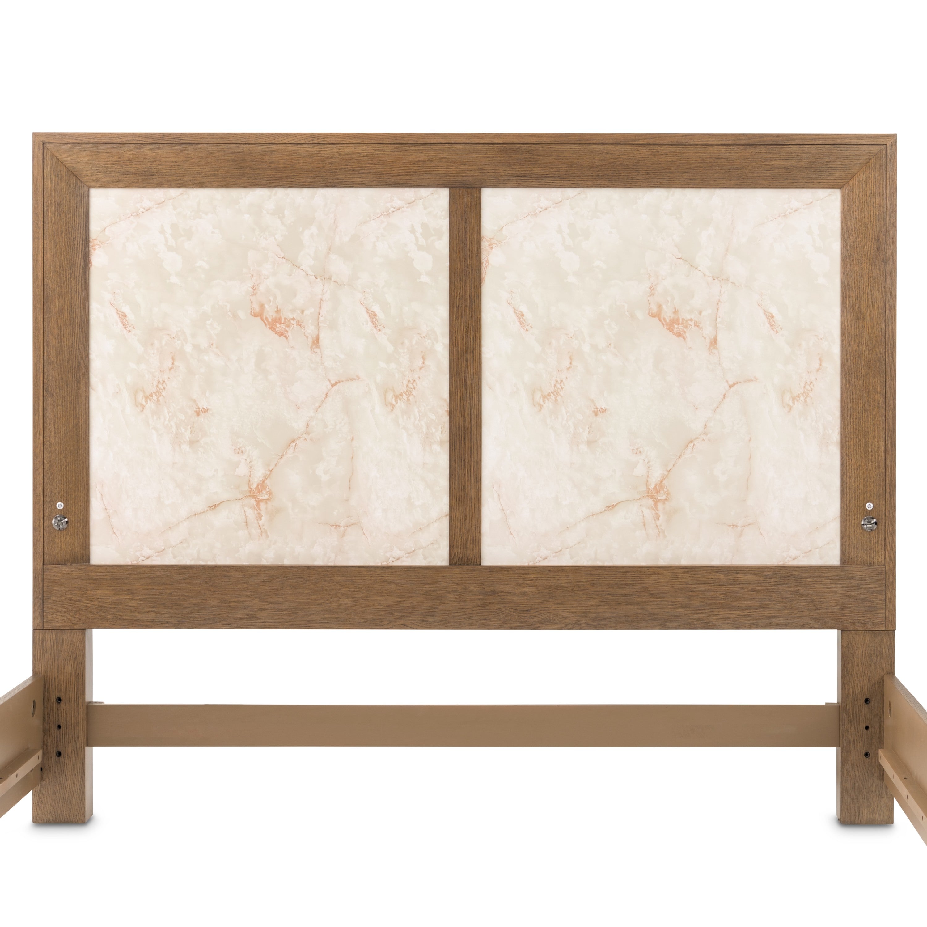 Michael Amini Portrait Panel Bed with LED Lights - Sienna Brown