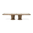 Michael Amini Portrait Wide Rectangular Dining Table - Sienna Brown
