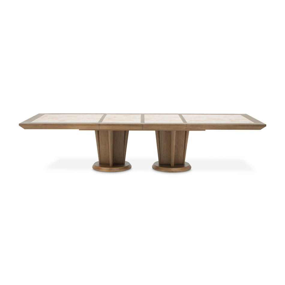 Michael Amini Portrait Wide Rectangular Dining Table - Sienna Brown