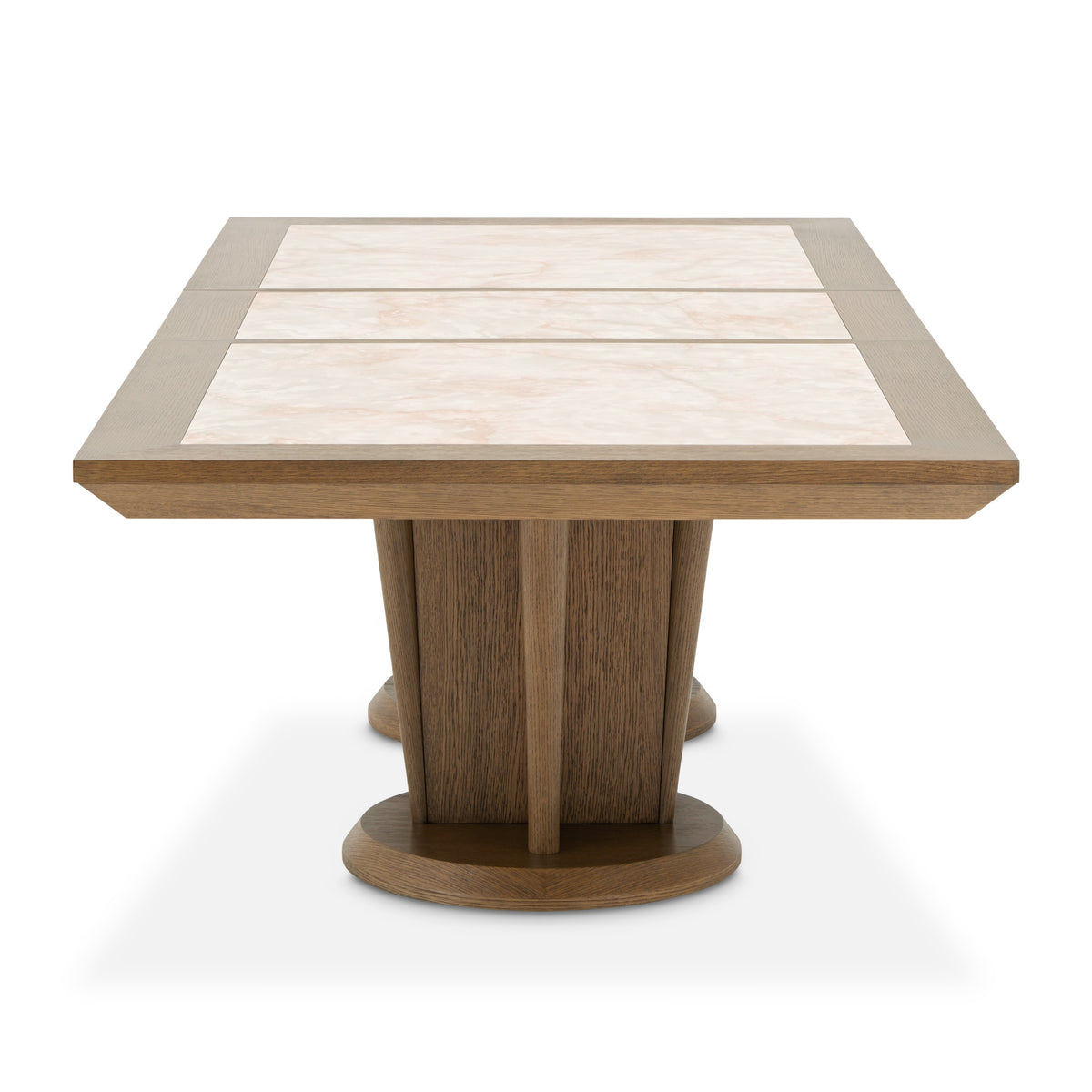 Michael Amini Portrait Wide Rectangular Dining Table - Sienna Brown