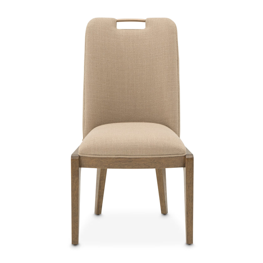 Michael Amini Portrait Dining Side Chair - Toffee/Sienna Brown