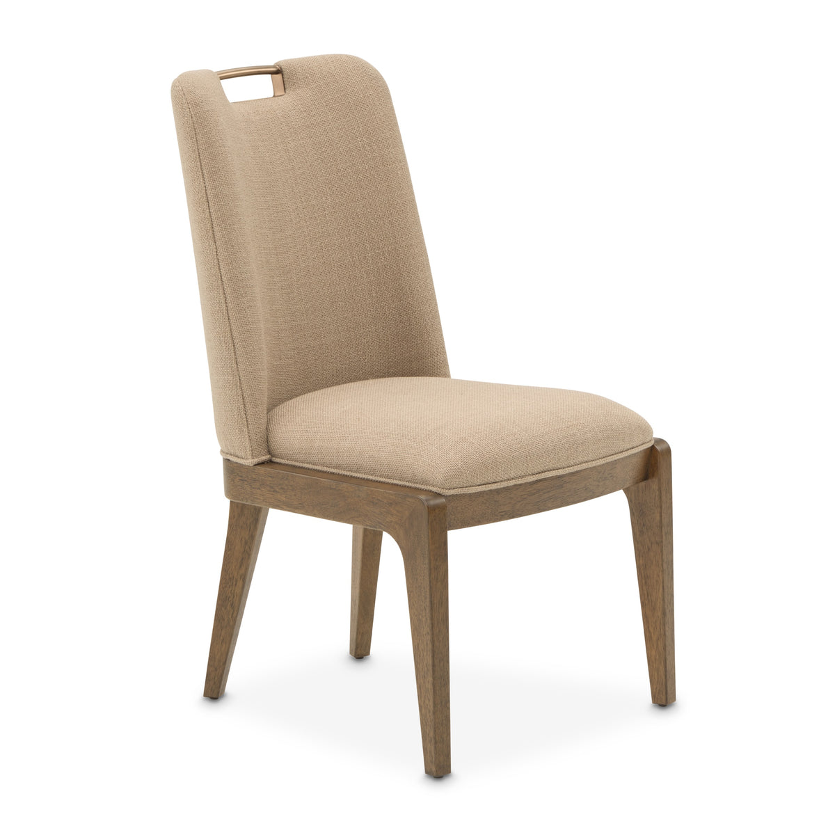 Michael Amini Portrait Dining Side Chair - Toffee/Sienna Brown