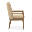 Michael Amini Portrait Dining Arm Chair - Toffee/Sienna Brown