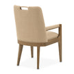 Michael Amini Portrait Dining Arm Chair - Toffee/Sienna Brown