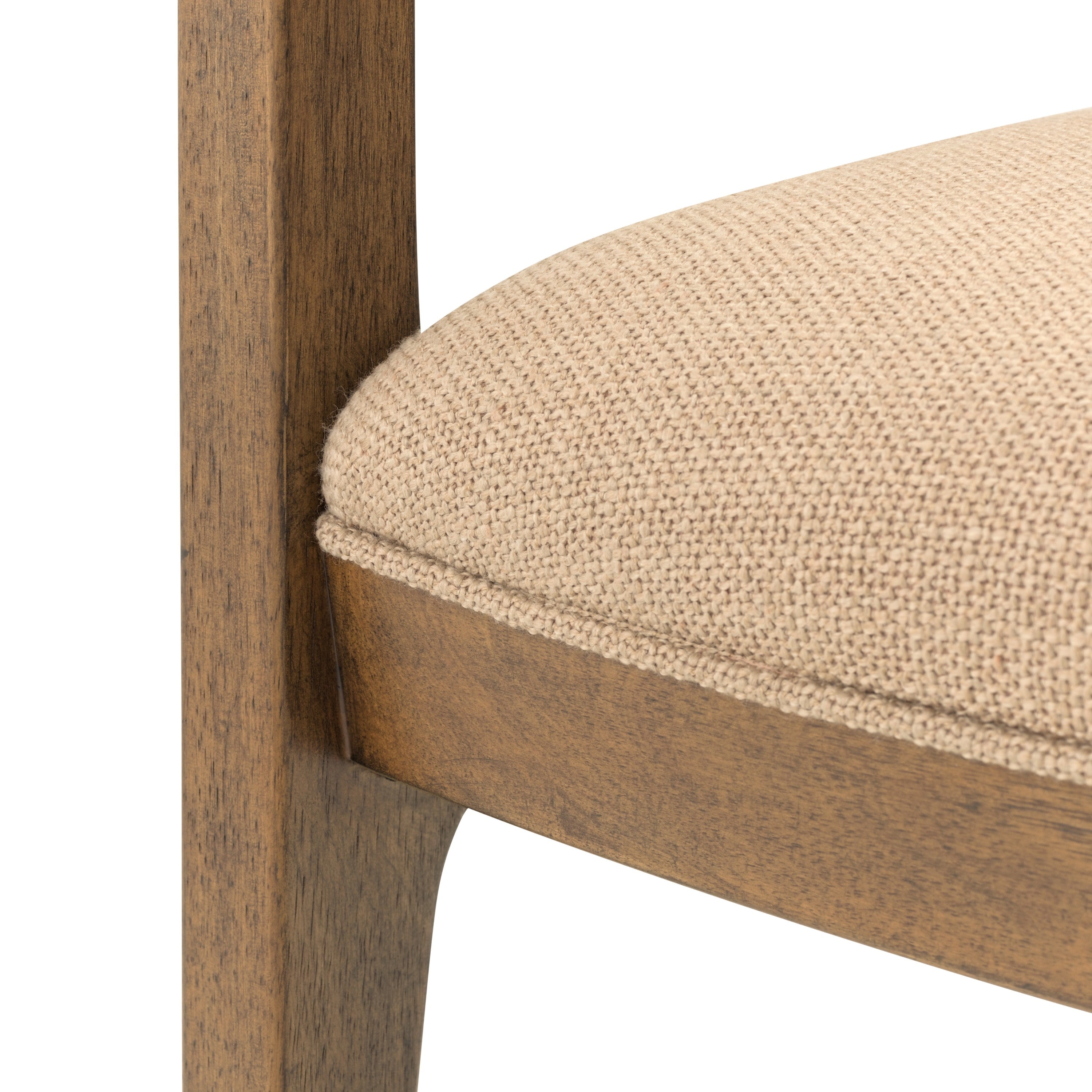 Michael Amini Portrait Dining Arm Chair - Toffee/Sienna Brown