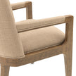 Michael Amini Portrait Dining Arm Chair - Toffee/Sienna Brown
