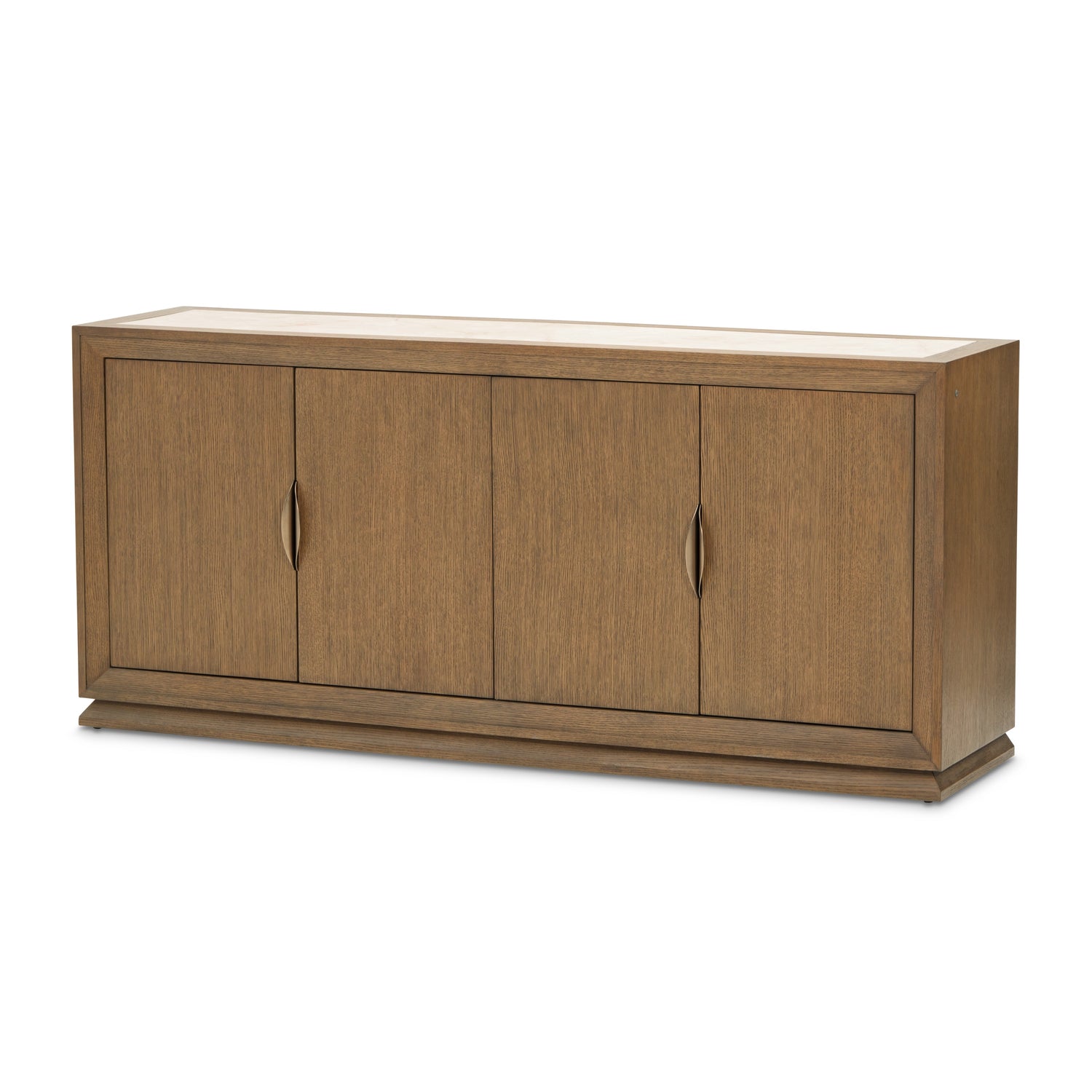 Michael Amini Portrait Sideboard with LED Lights - Sienna Brown