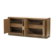 Michael Amini Portrait Sideboard with LED Lights - Sienna Brown