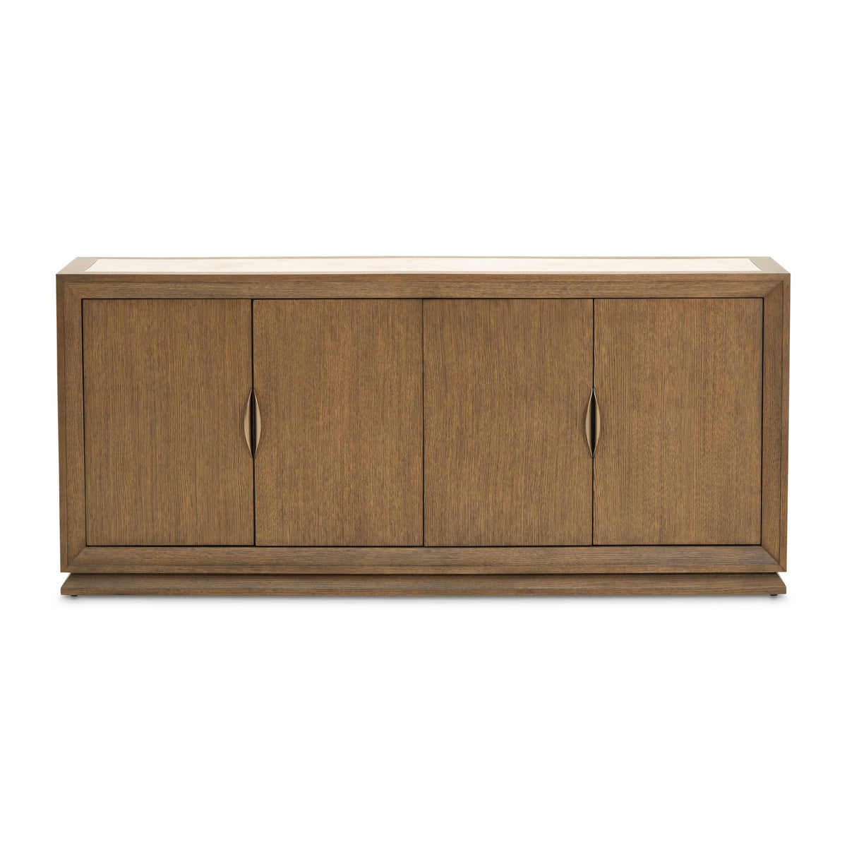Michael Amini Portrait Sideboard with LED Lights - Sienna Brown
