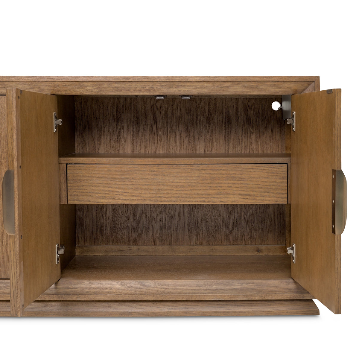 Michael Amini Portrait Sideboard with LED Lights - Sienna Brown