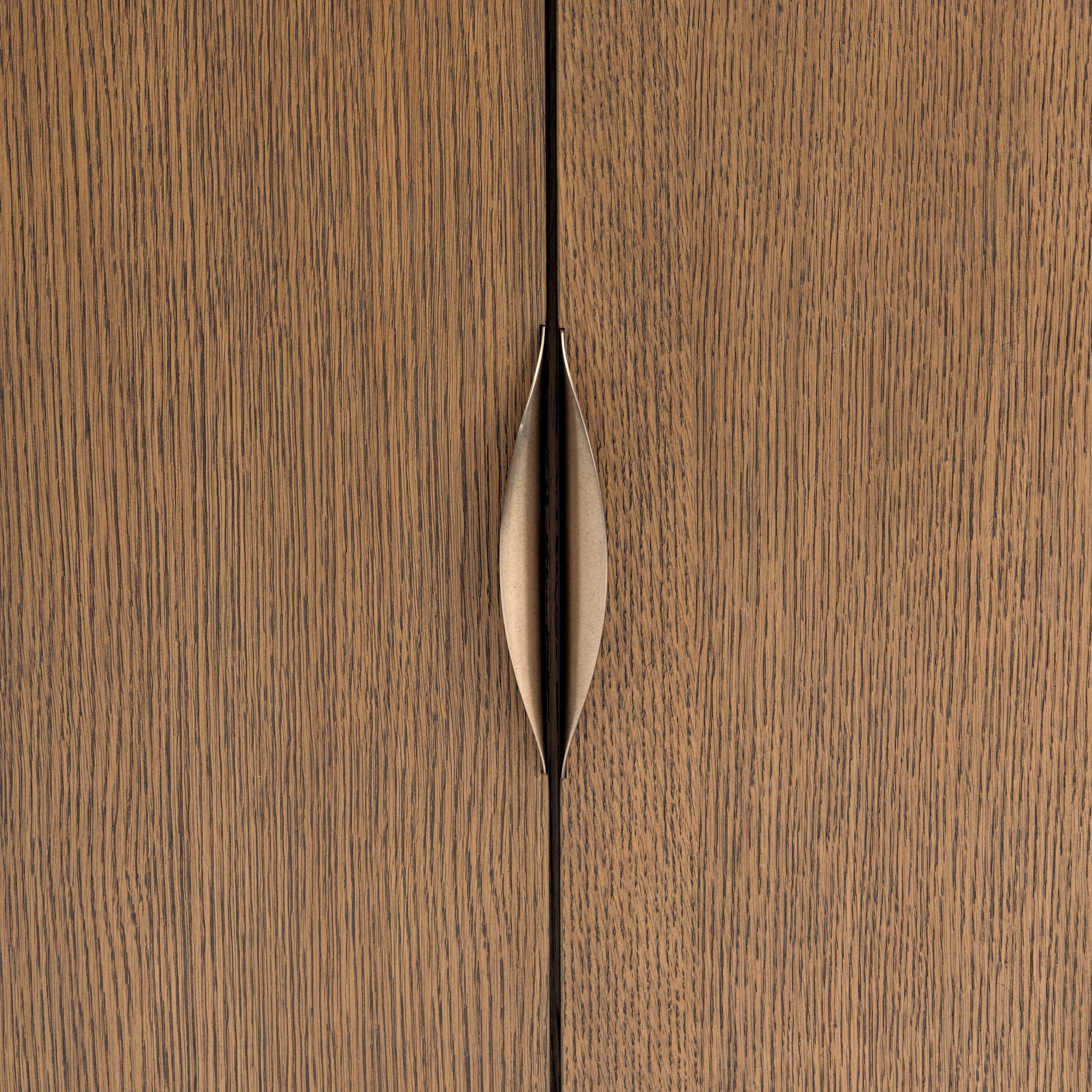 Michael Amini Portrait Sideboard with LED Lights - Sienna Brown