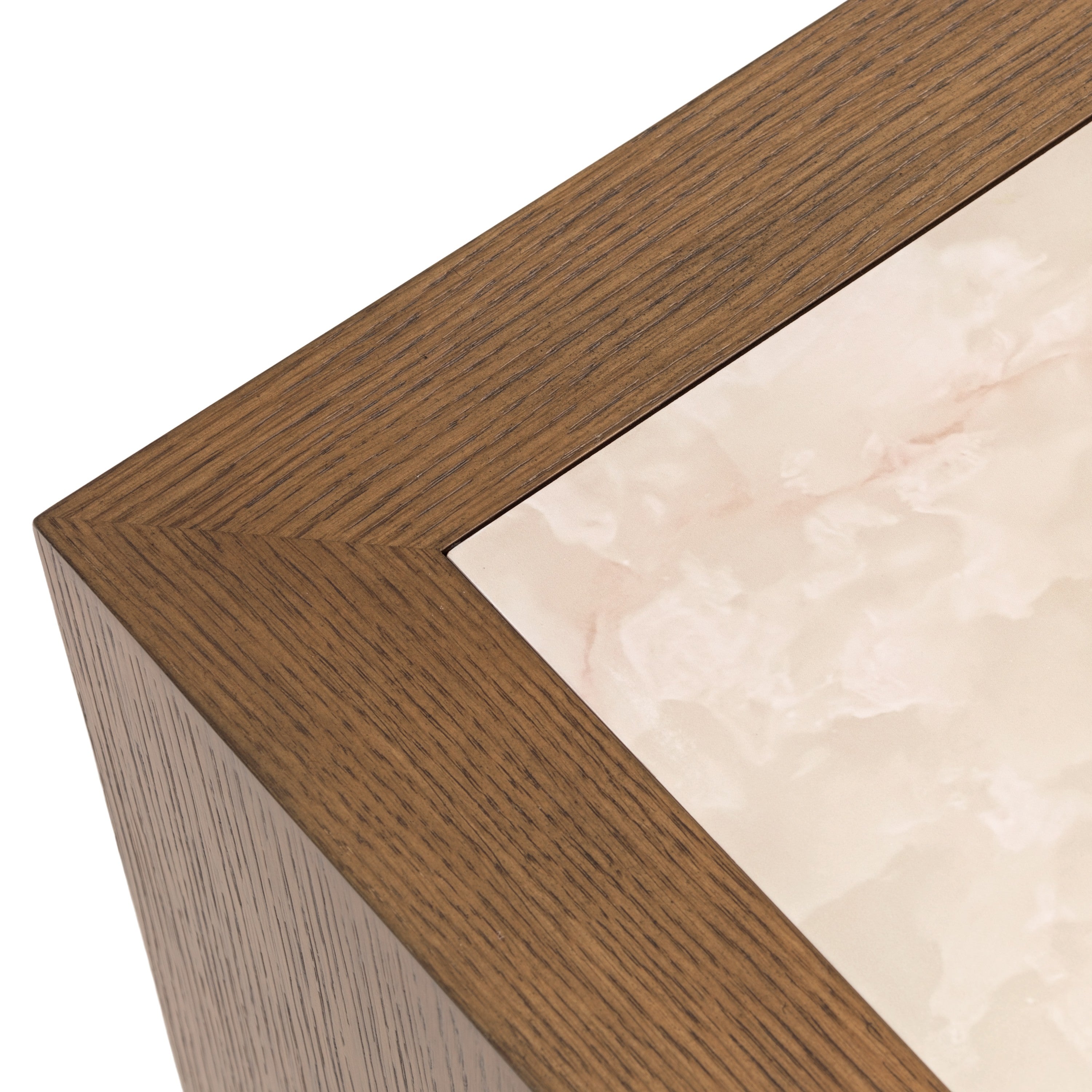 Michael Amini Portrait Sideboard with LED Lights - Sienna Brown