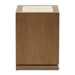 Michael Amini Portrait 1-Drawer Nightstand with LED Lights - Sienna Brown