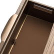 Michael Amini Portrait 1-Drawer Nightstand with LED Lights - Sienna Brown