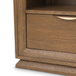Michael Amini Portrait 1-Drawer Nightstand with LED Lights - Sienna Brown