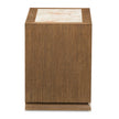 Michael Amini Portrait 2-Drawer Nightstand with LED Lights - Sienna Brown