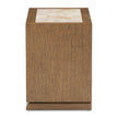 Michael Amini Portrait 2-Drawer Nightstand with LED Lights - Sienna Brown