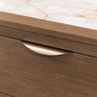 Michael Amini Portrait 2-Drawer Nightstand with LED Lights - Sienna Brown