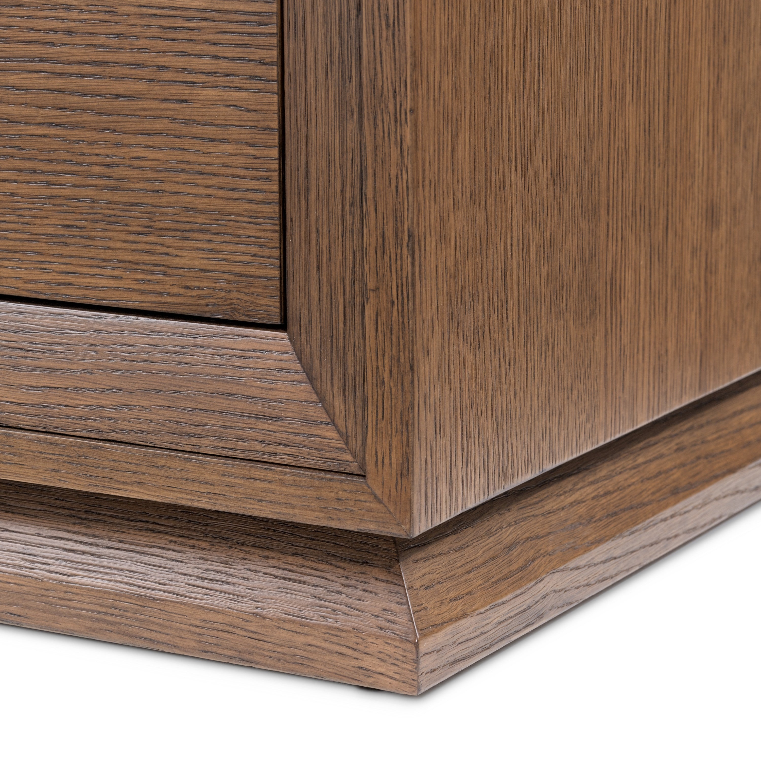 Michael Amini Portrait 2-Drawer Nightstand with LED Lights - Sienna Brown