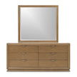 Michael Amini Portrait Dresser with Mirror - Sienna Brown