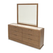 Michael Amini Portrait Dresser with Mirror - Sienna Brown