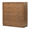 Michael Amini Portrait 5-Drawer Chest with LED Lights - Sienna Brown