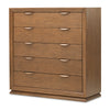 Michael Amini Portrait 5-Drawer Chest with LED Lights - Sienna Brown