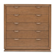Michael Amini Portrait 5-Drawer Chest with LED Lights - Sienna Brown