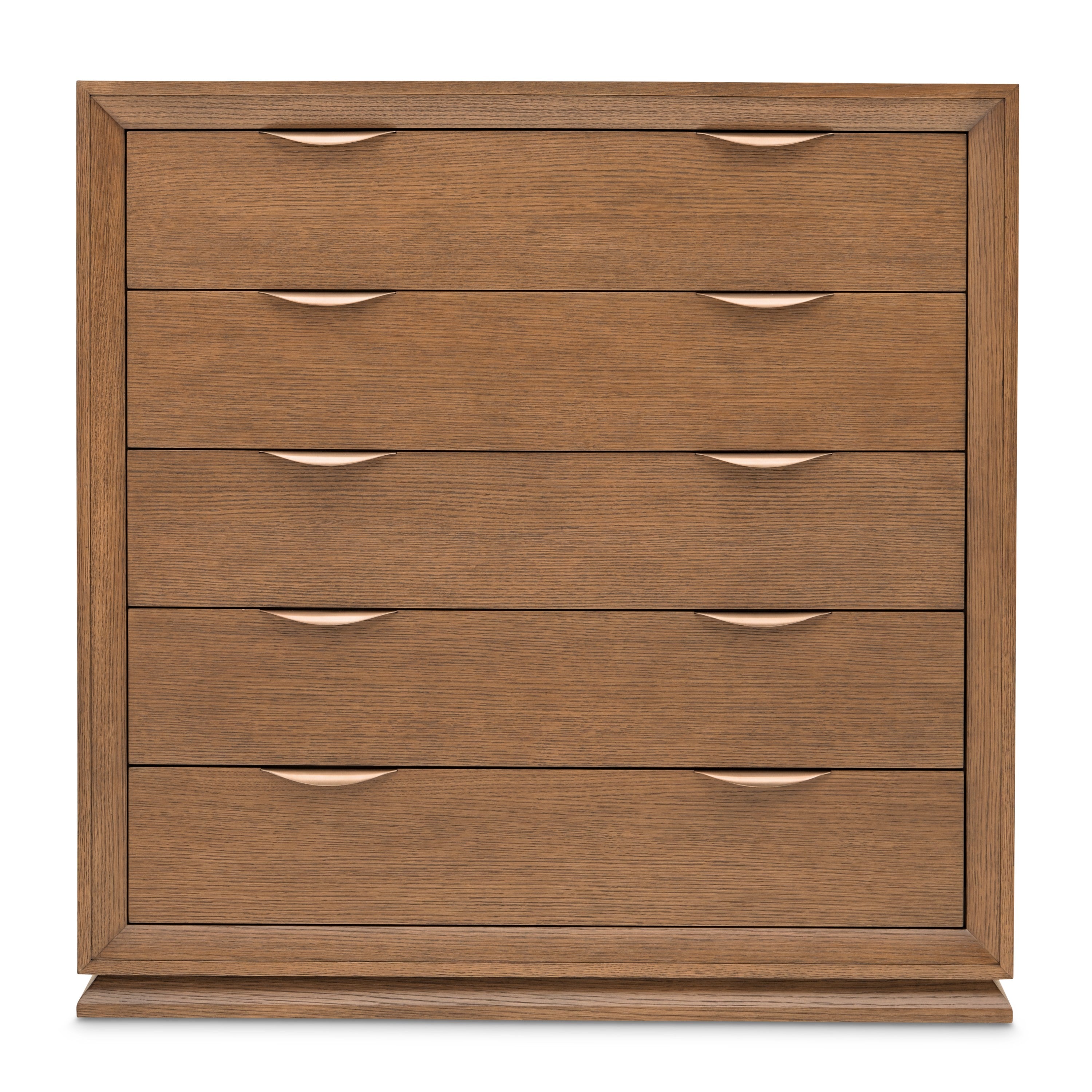 Michael Amini Portrait 5-Drawer Chest with LED Lights - Sienna Brown