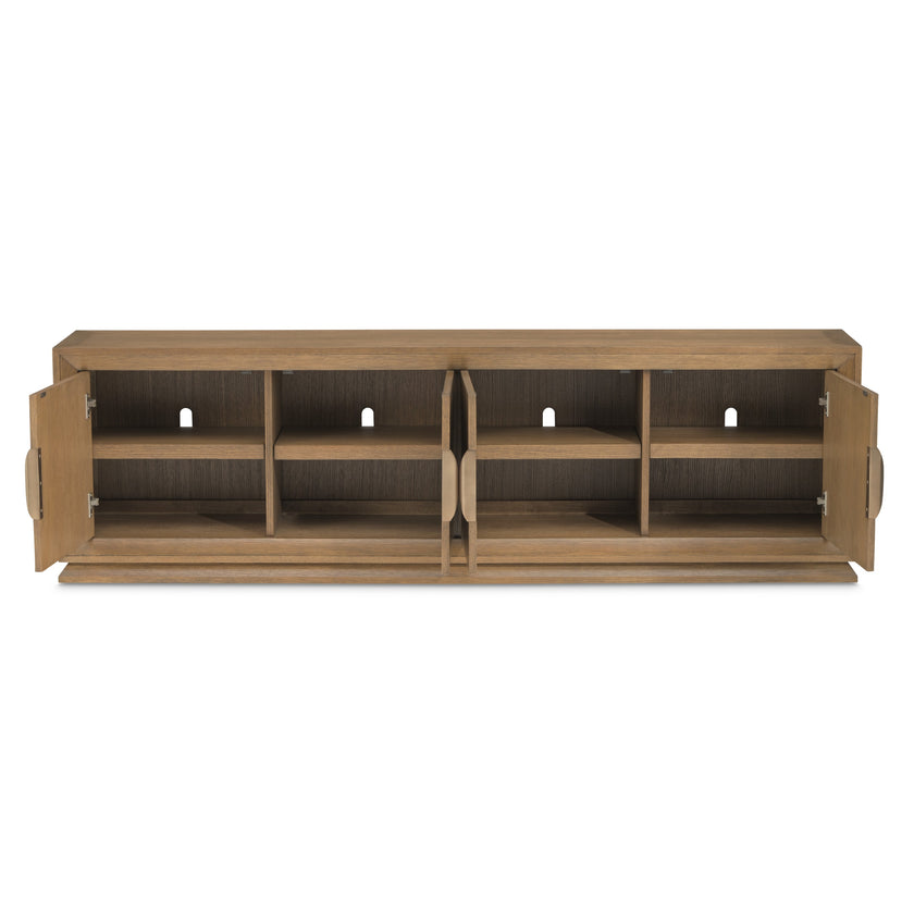 Michael Amini Portrait TV Console - Sienna Brown