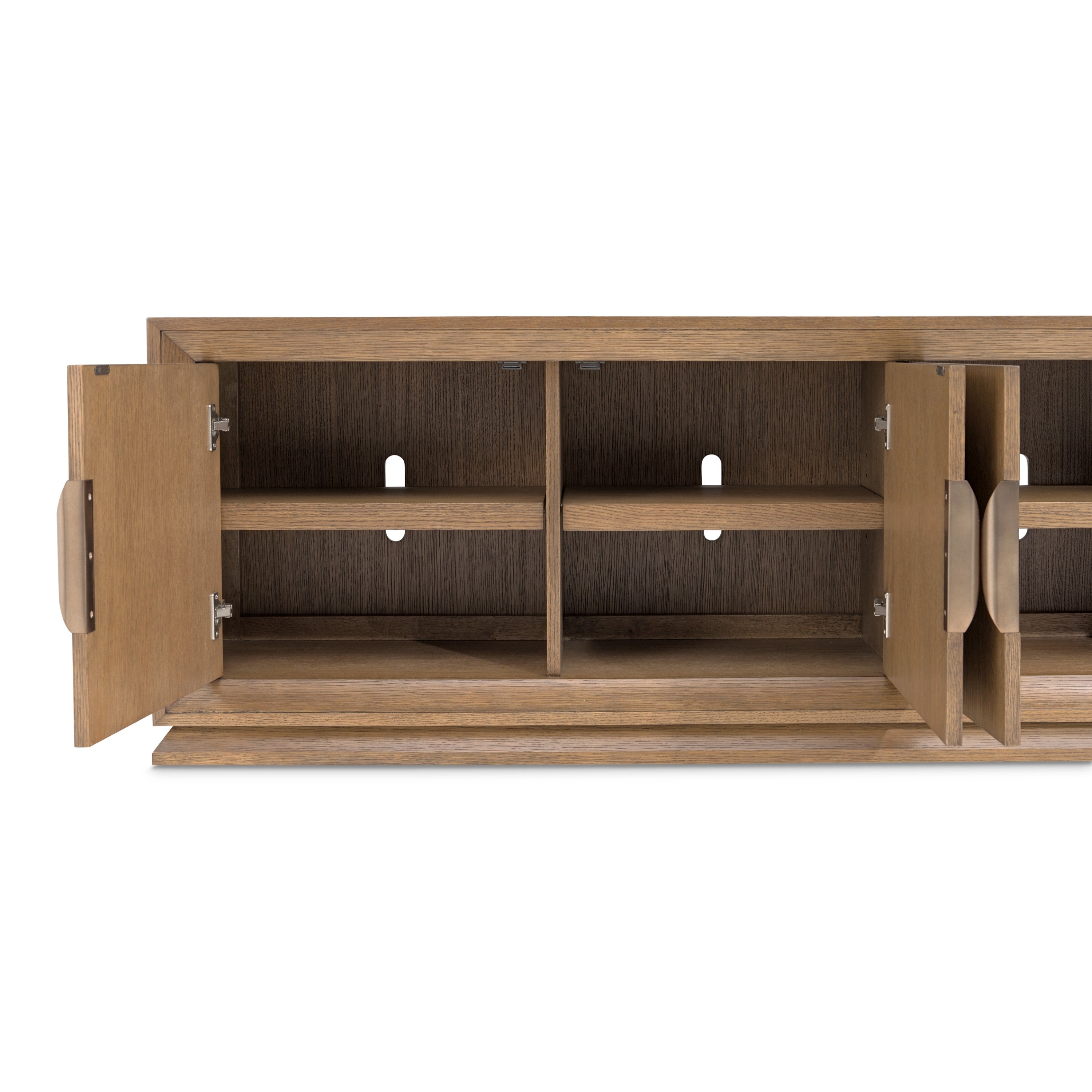 Michael Amini Portrait TV Console - Sienna Brown