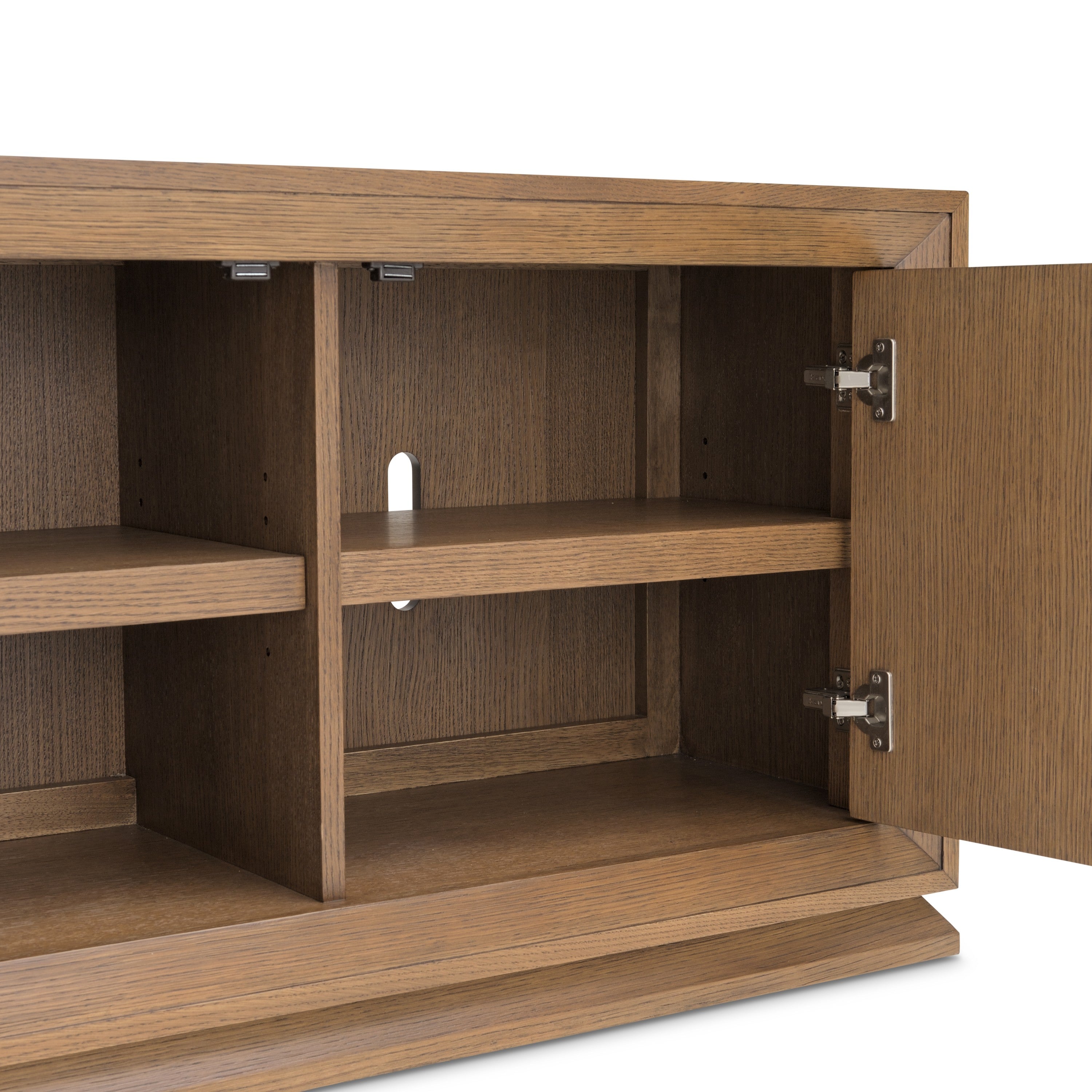 Michael Amini Portrait TV Console - Sienna Brown