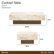 Michael Amini Portrait Cocktail Table - Sienna Brown