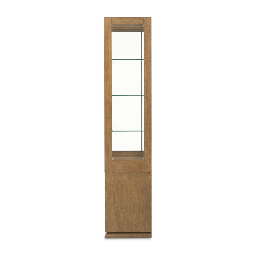 Michael Amini Portrait Display Cabinet - Sienna Brown