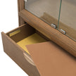 Michael Amini Portrait Display Cabinet - Sienna Brown