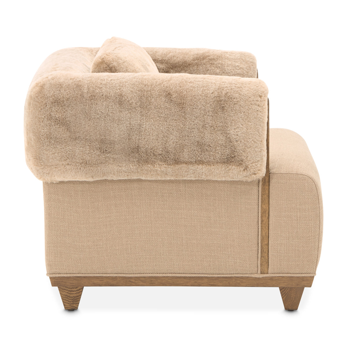 Michael Amini Portrait Accent Chair, Toffee - Sienna Brown
