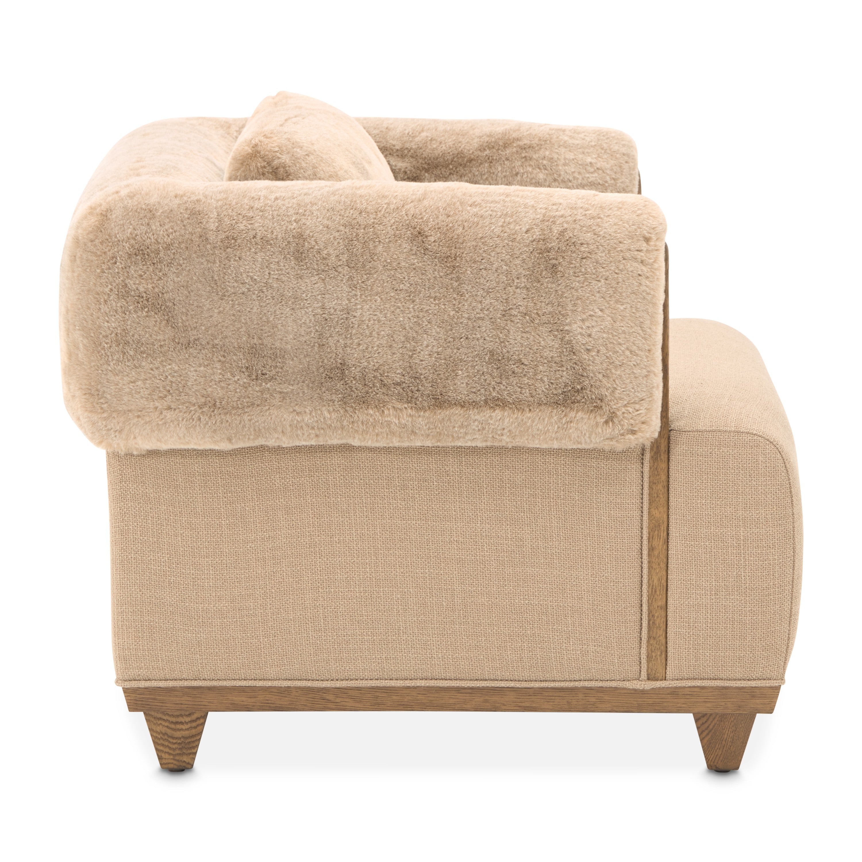 Michael Amini Portrait Accent Chair, Toffee - Sienna Brown